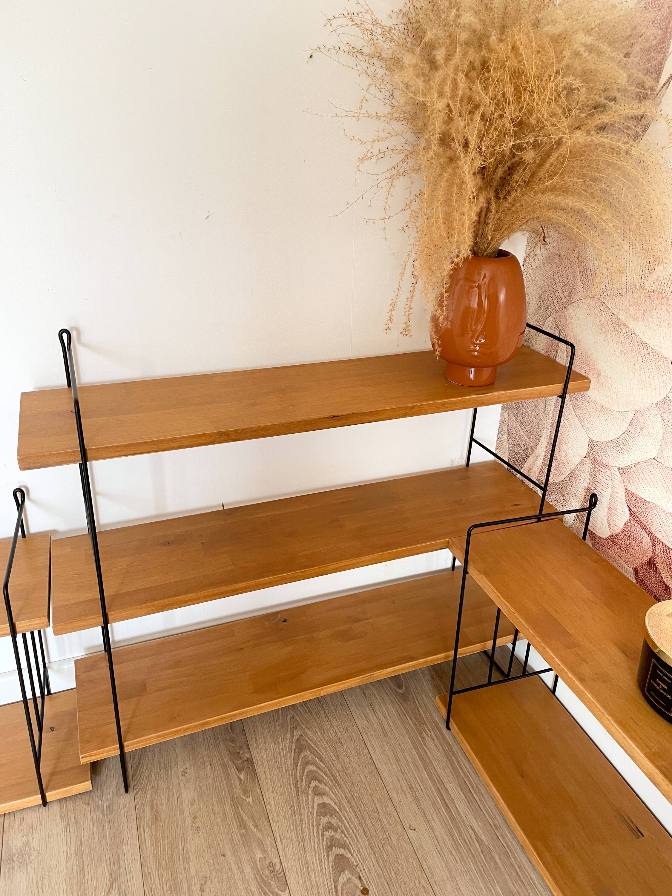 3 Wall Shelf Modules by WHB, Germany, 1960s - String Style
