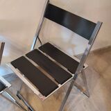 Pair of folding chairs, 1980s