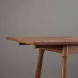 Danish modern birch desk/dining table attributed to Philip Arctander, 1940s.