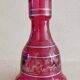 Vase en verre moulé