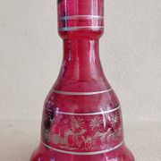 Molded glass vase