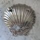 Large stainless steel seashell bowl