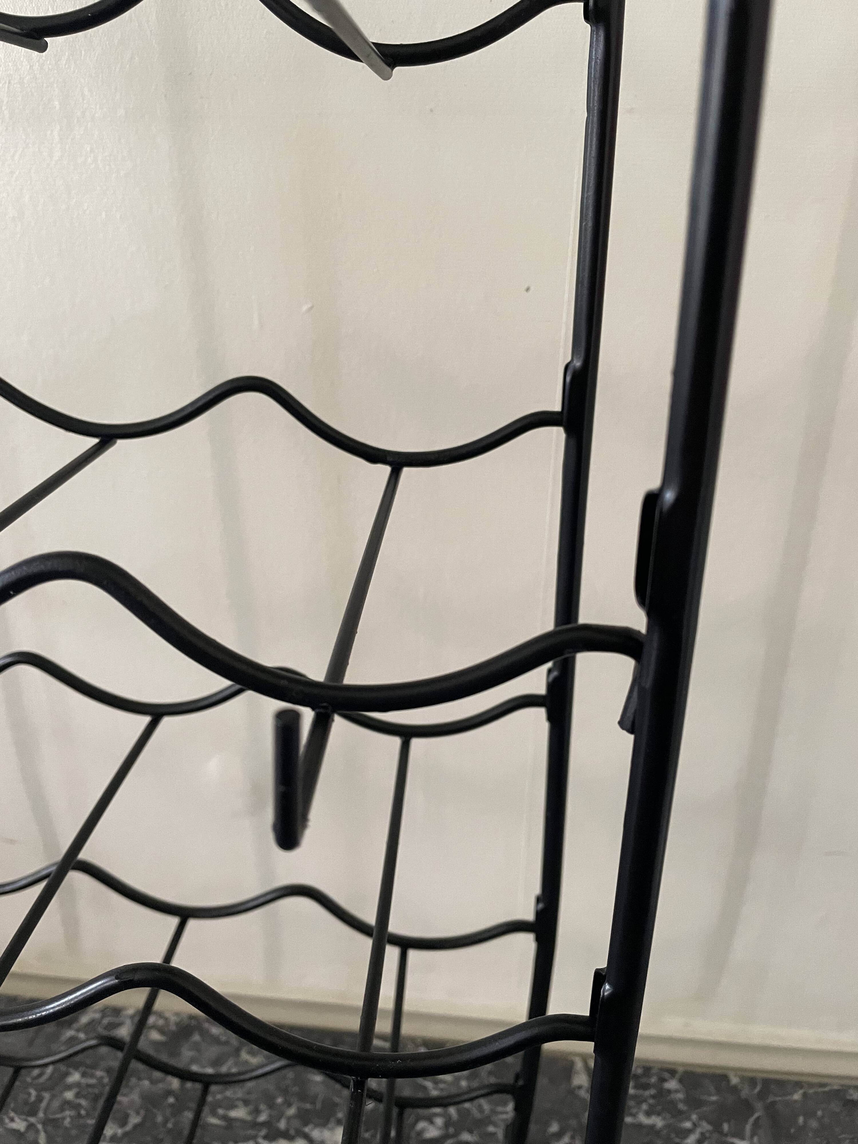 Vintage black bottle holder