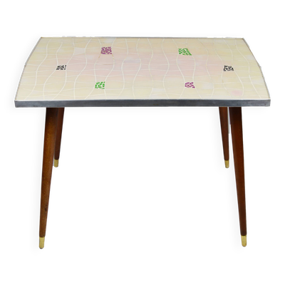 Table d'appoint en mosaïque, années 1970