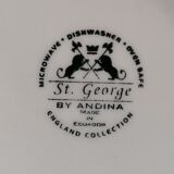 5 hollow botanical plates Saint George Andina