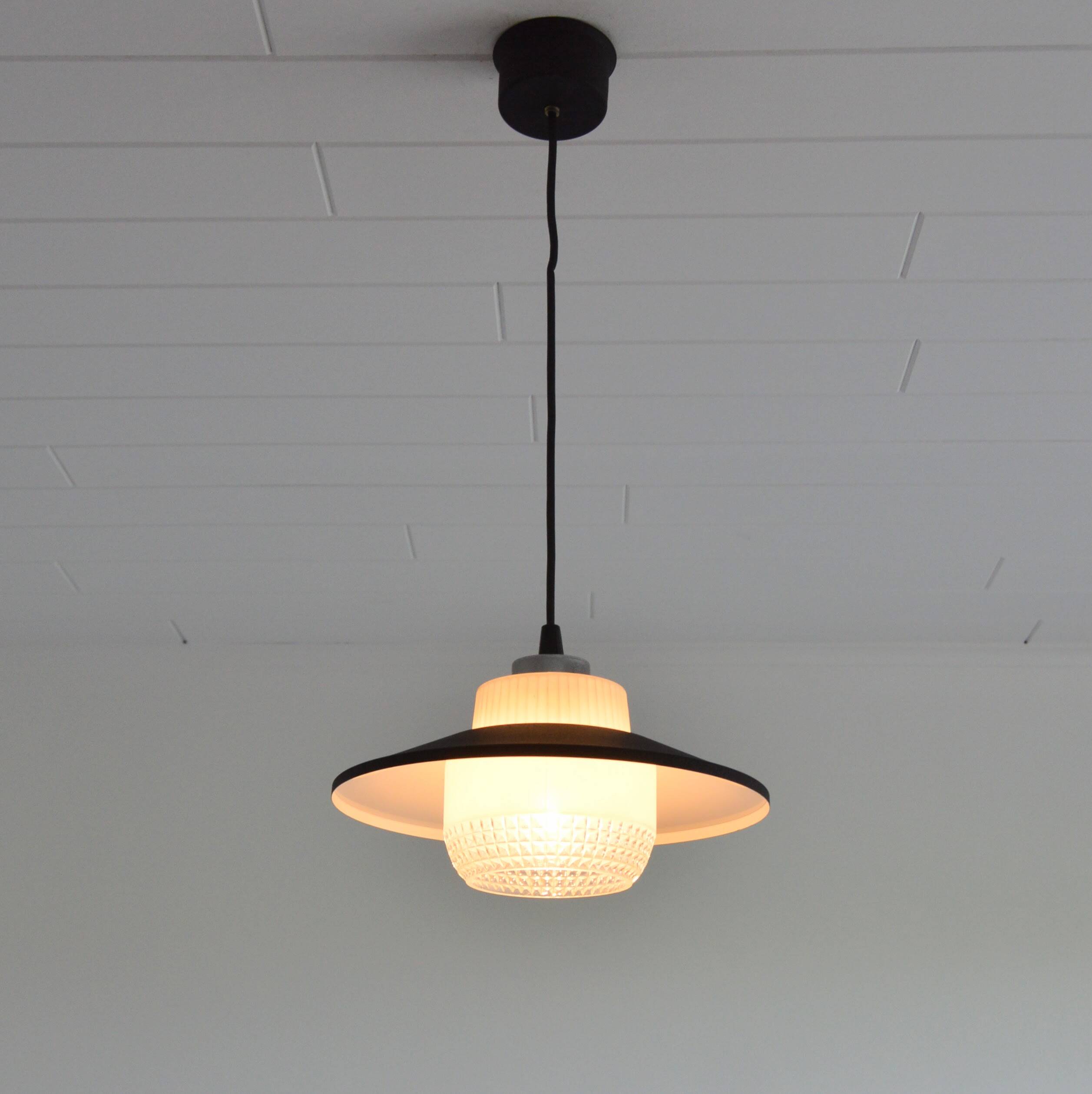 Glass and metal suspension 1950