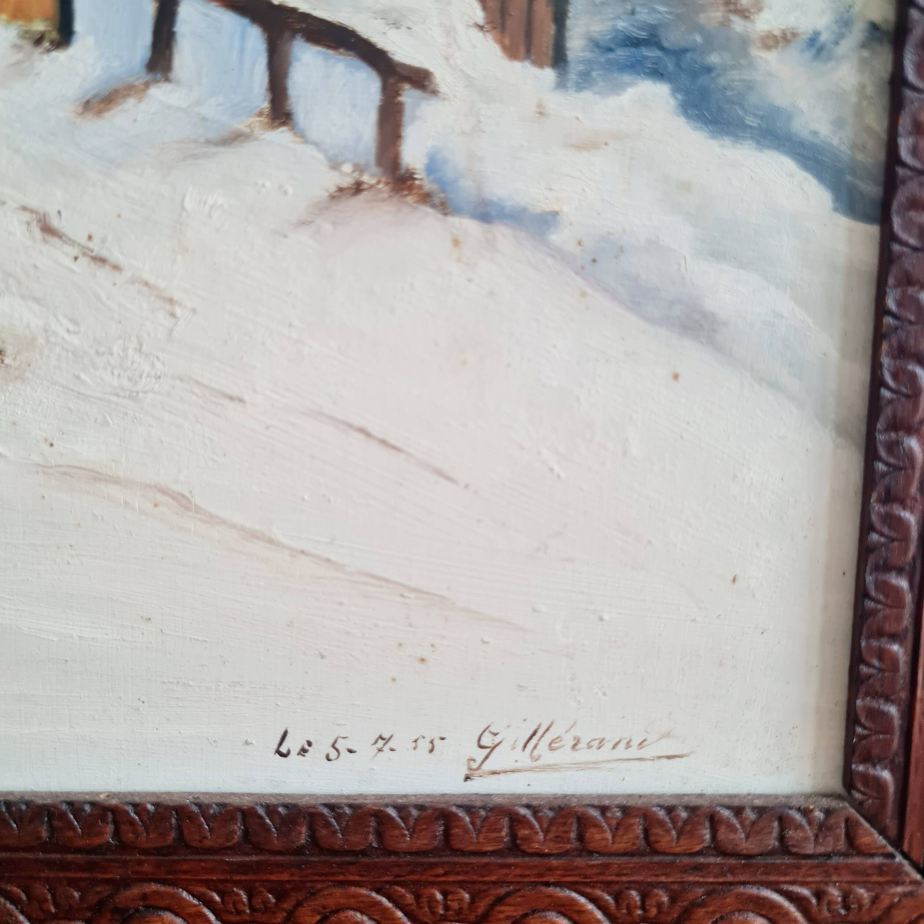 Old painting from the 50s - old painting