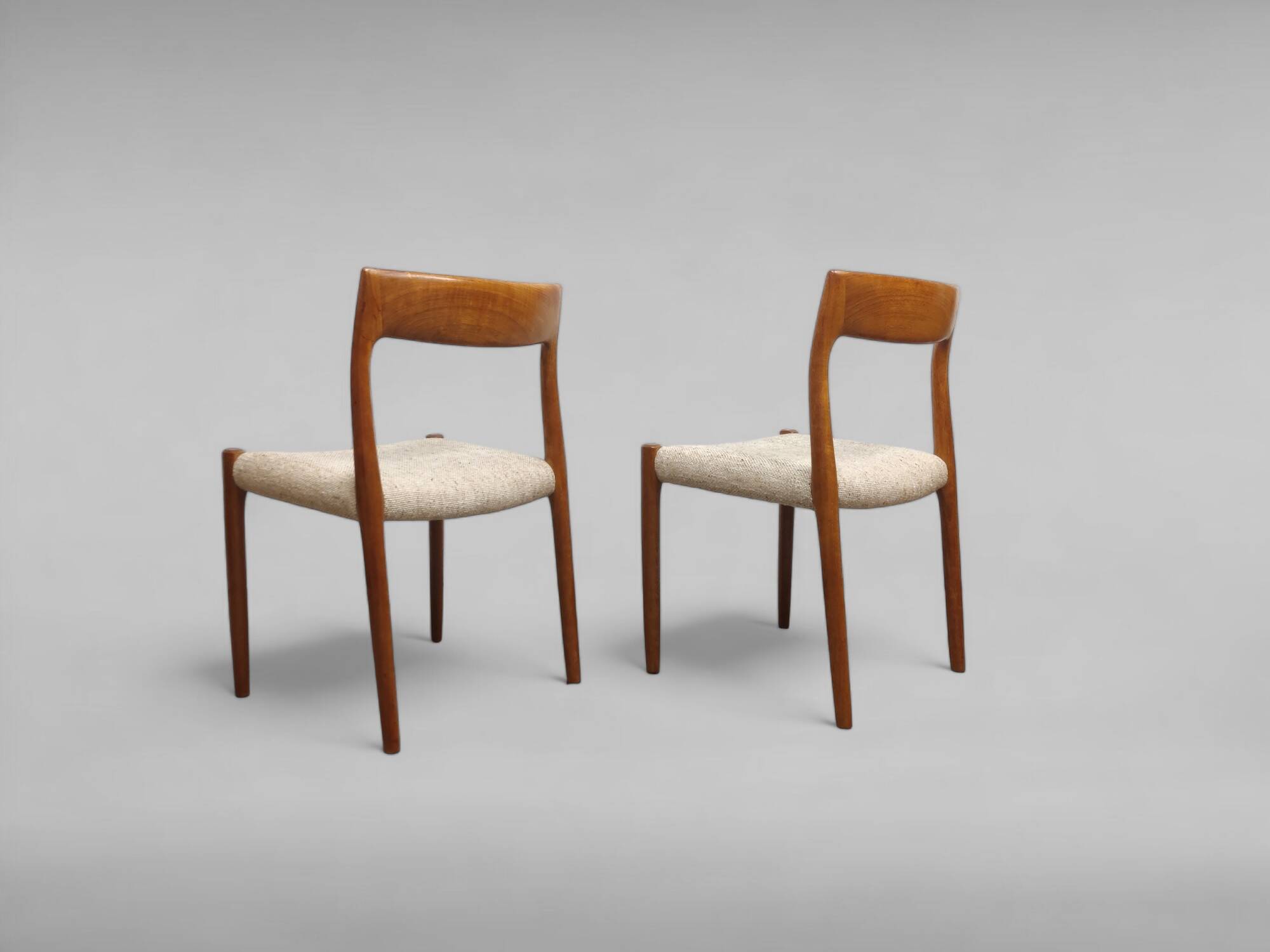 Dining Room Chairs Model No. 77 by Niels Otto Møller, Set of 5