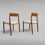 Dining Room Chairs Model No. 77 by Niels Otto Møller, Set of 5