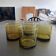 Set de 4 verres scandinaves ambre
