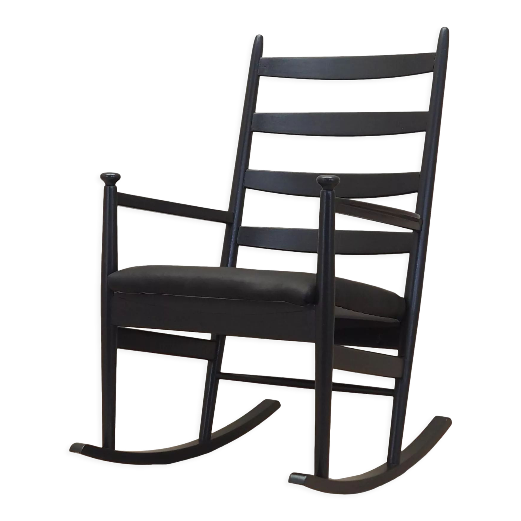 Rocking-chair en hêtre, design danois, années 1970, production: Danemark