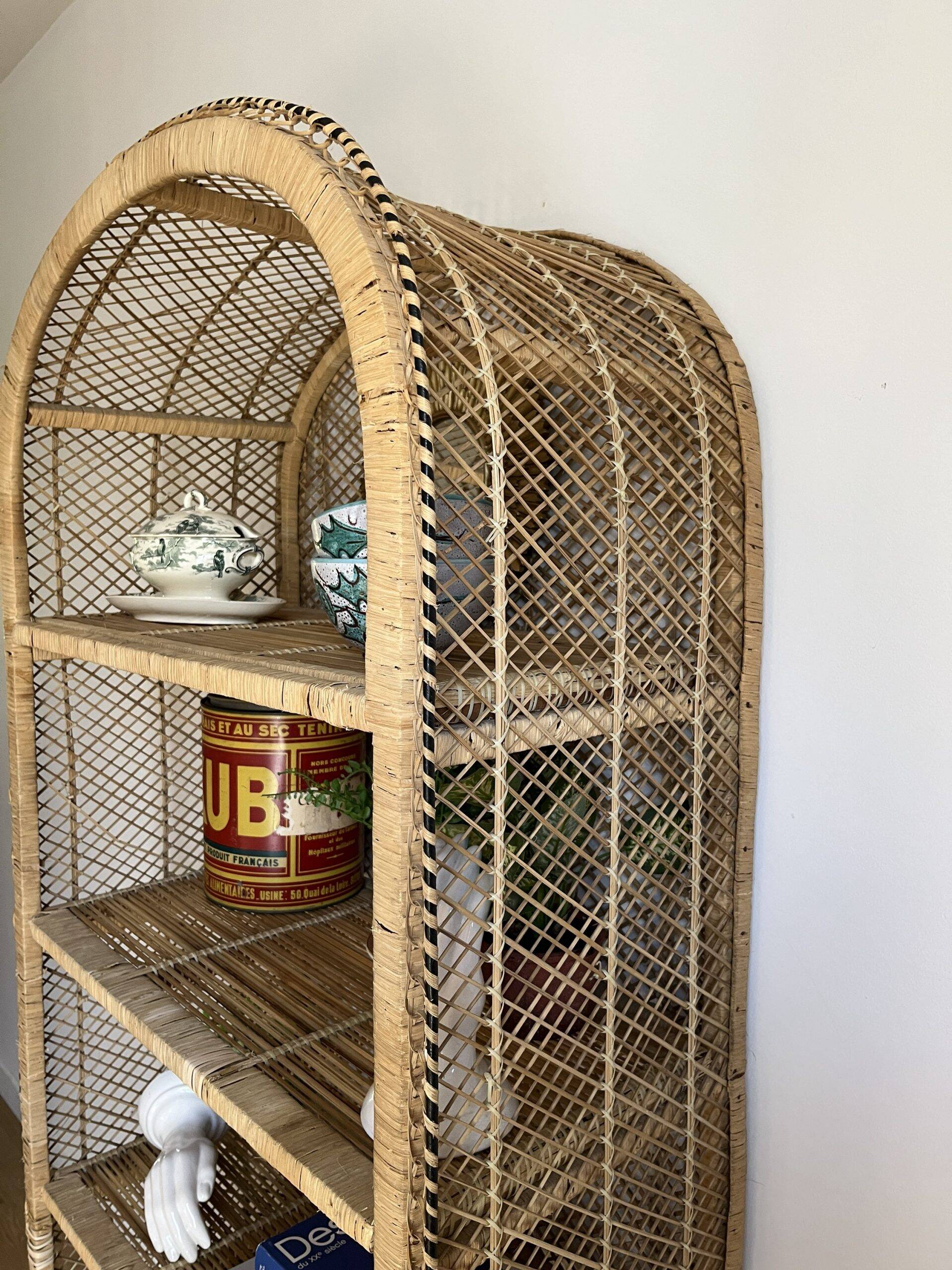 Very large vintage buri shelf