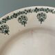 Set of 10 plates (5 flat and 5 hollow) in St Amand earthenware, Céranord