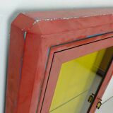 Grande vitrine ancienne métal années 60 70 loft shabby gastro décoration multifonctionnelle 2 disponibles