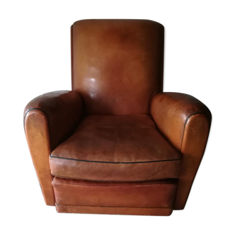 50/60 leather club armchair