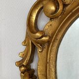 Large golden baroque style mirror – Vintage