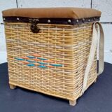 Chest seat for child wicker year 60