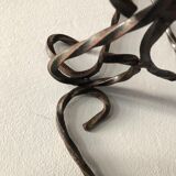 Wrought iron wall plant holder