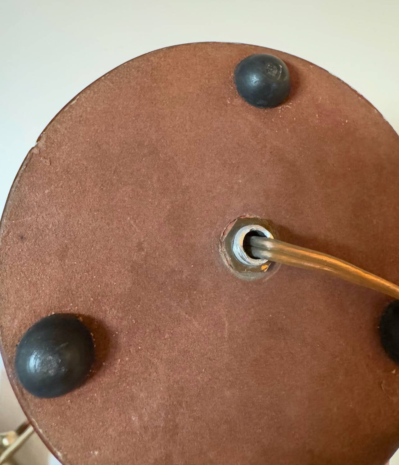 Small Art Deco lamp in copper glass