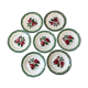 Set of 6 dessert plates Digoin Sarreguemines model "Mireille" years 30-40