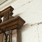 Napoleon III wardrobe in walnut, late 19th century, 3 mirrors, marble.