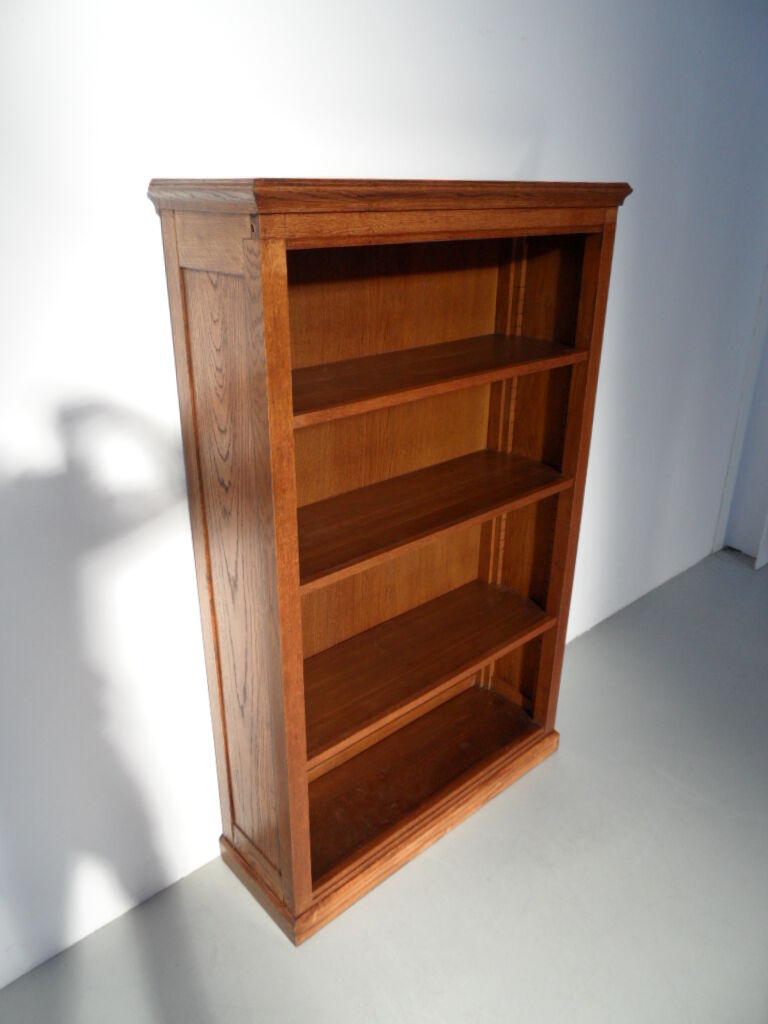 Vintage oak open bookcase