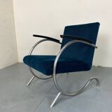 Fauteuil Bauhaus Art Déco en Acier Tubulaire par Jan Schröfer pour Ahrend De Cirkel, 1920s