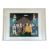 Oku Shigeo « le cirque » Sériegraphie encadrée