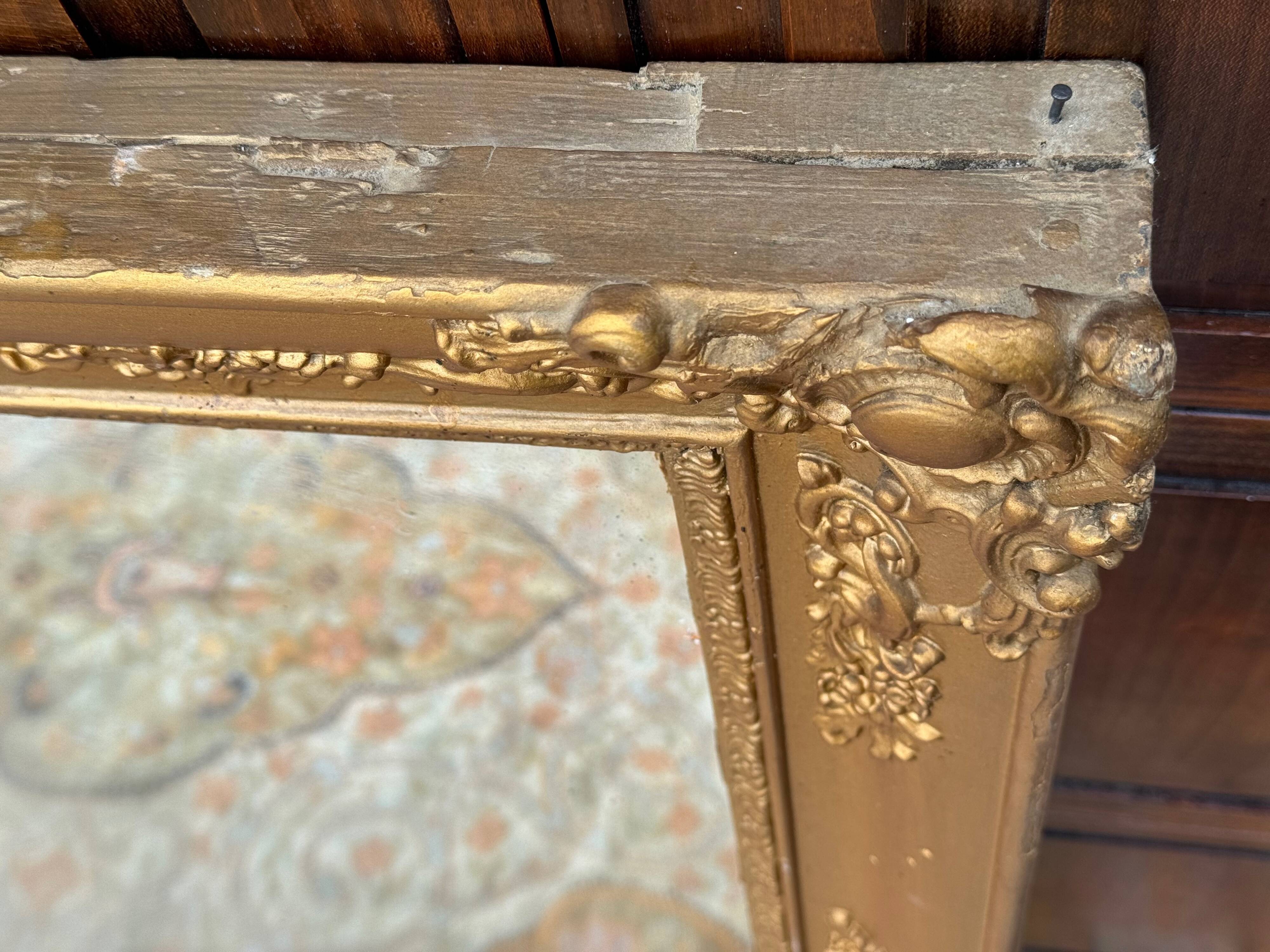 Painted mirror 112x89 cm