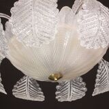 Art Decò, Barovier & Toso Chandelier, Murano Glass, 1950s