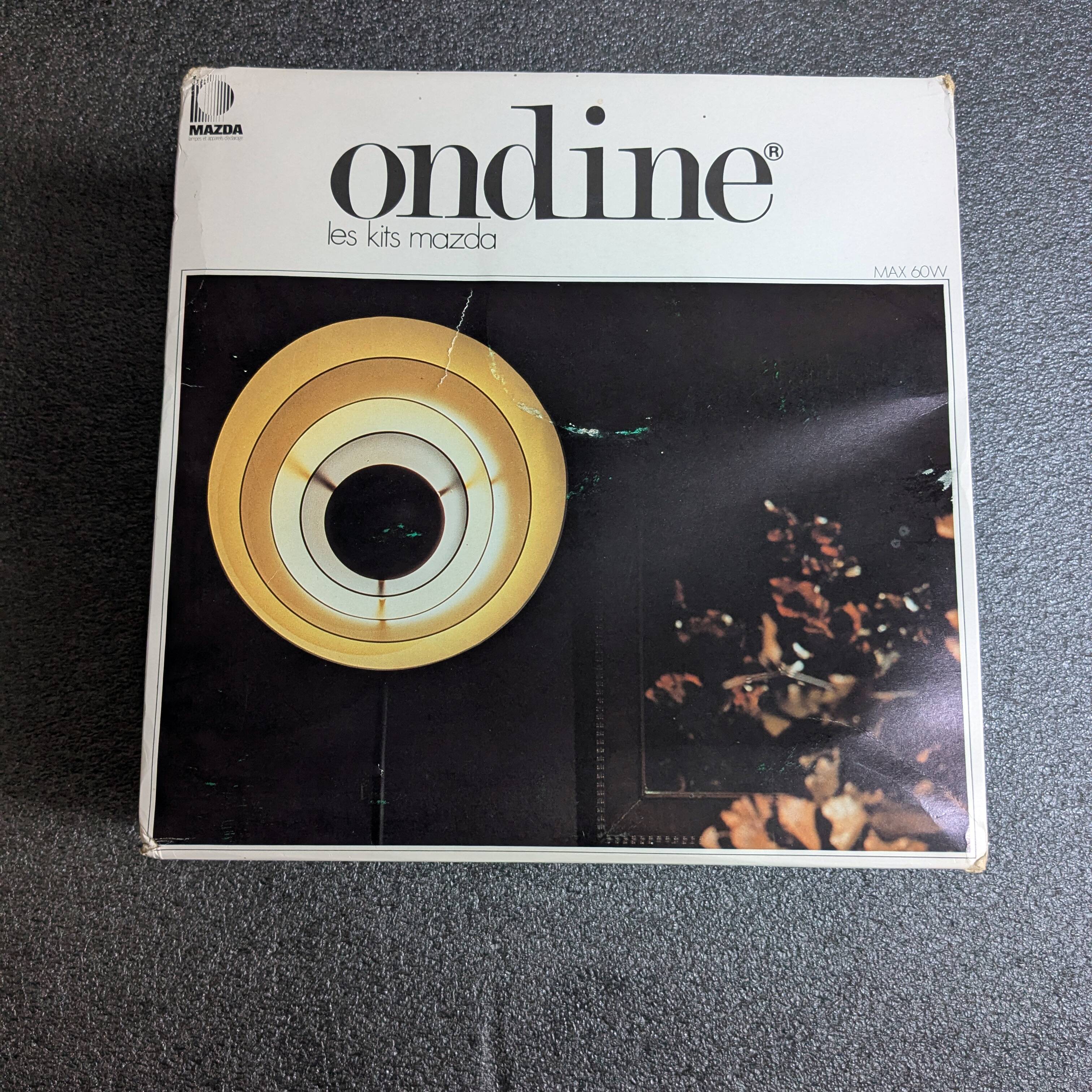 Pair of Ondine wall lights, New Age, 1970 Mazda