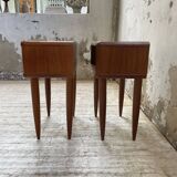 Pair of Scandinavian teak bedside tables
