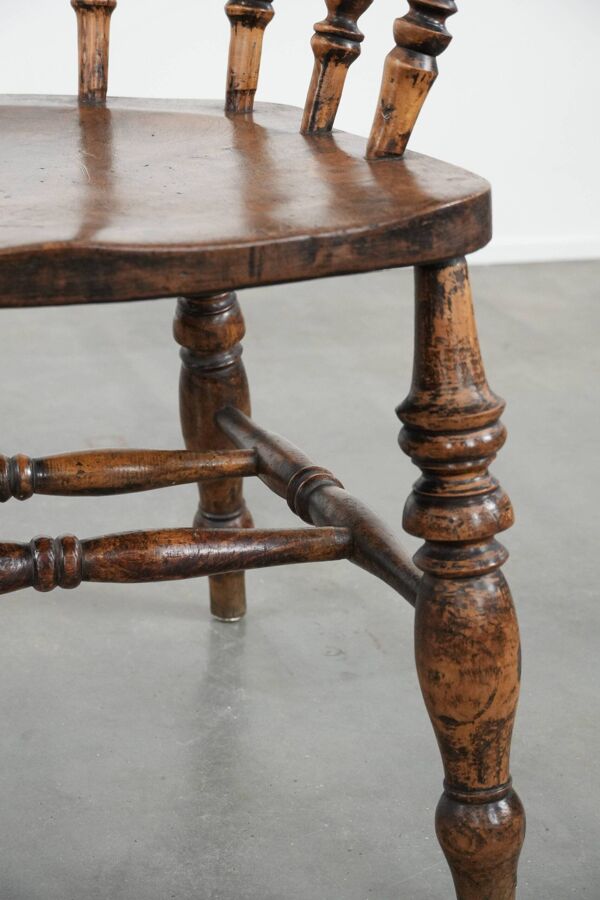 Chaise de capitaine anglaise antique / chaise de bureau du début du 19e siècle