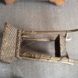 Rattan side table