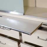 Armoire métallique, placard, armoire médicale, Baisch, vintage années 1960, tiroirs