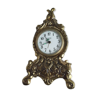 Pendulette en bronze doré