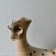 Flower base ceramic rooster, signed Dieulefit Caves, height 32 cm