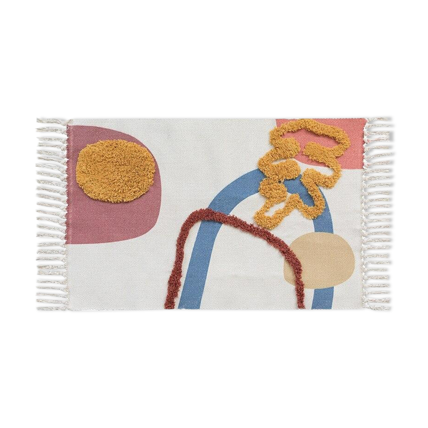 Berber spirit rug in primary colors 60x90cm