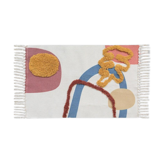 Berber spirit rug in primary colors 60x90cm