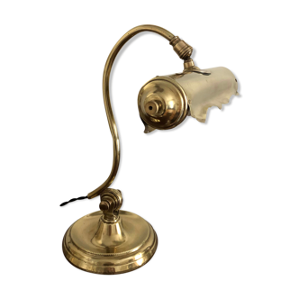 Articulated desk lamp called notary or brass banker 1900 - 1930