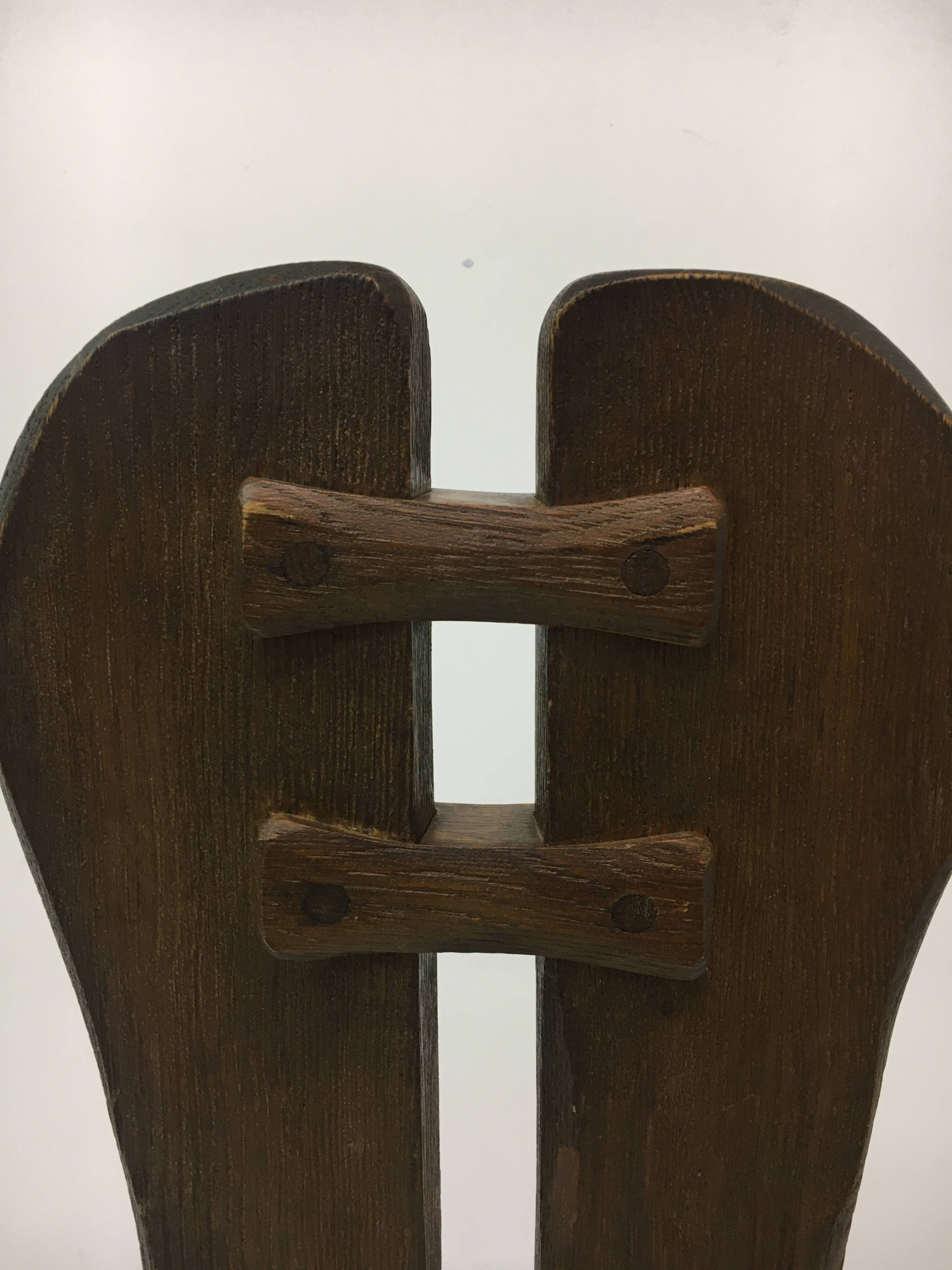 Set of 4 Belgian Brutalist Dining Chairs from De Puydt, 1970’s