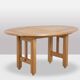 Guillerme et Chambron. Natural oak table. 1970s.