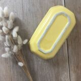 Yellow ceramic butter maker