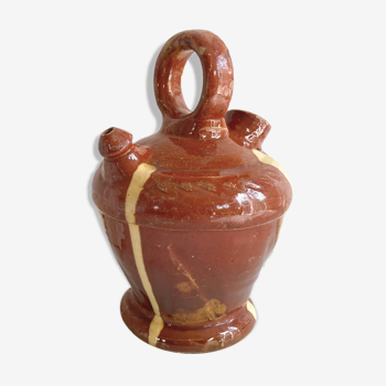 Ancient glazed terracotta jug