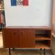 Small vintage sideboard with black metal legs