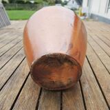 Old Large Jug in Brown Glazed Stoneware H 29 cm