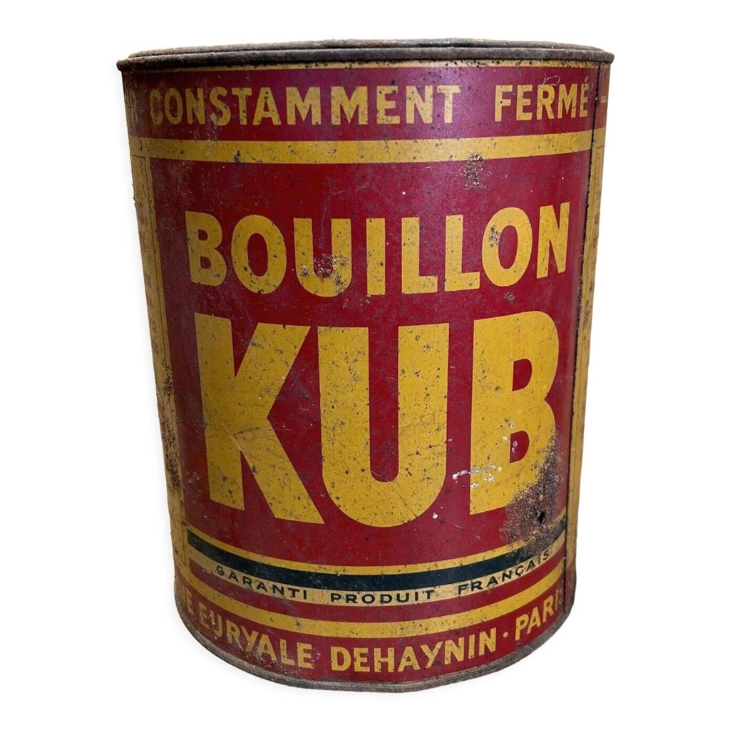 Ancienne boîte ronde bouillon KUB Selency