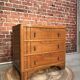 Commode 3 tiroir en bois style art nouveau