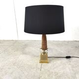 Vintage french corn table lamp, 1970s