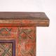 Meuble bas ancien sculpté polychrome en sapin – Xinjiang, vers 1900